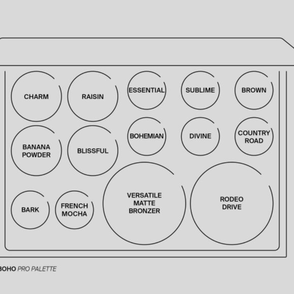 🌸 OFRA Cosmetics Full Face Pro Palette BOHO, Vegan, Cruelty Free NIB - Picture 3 of 13